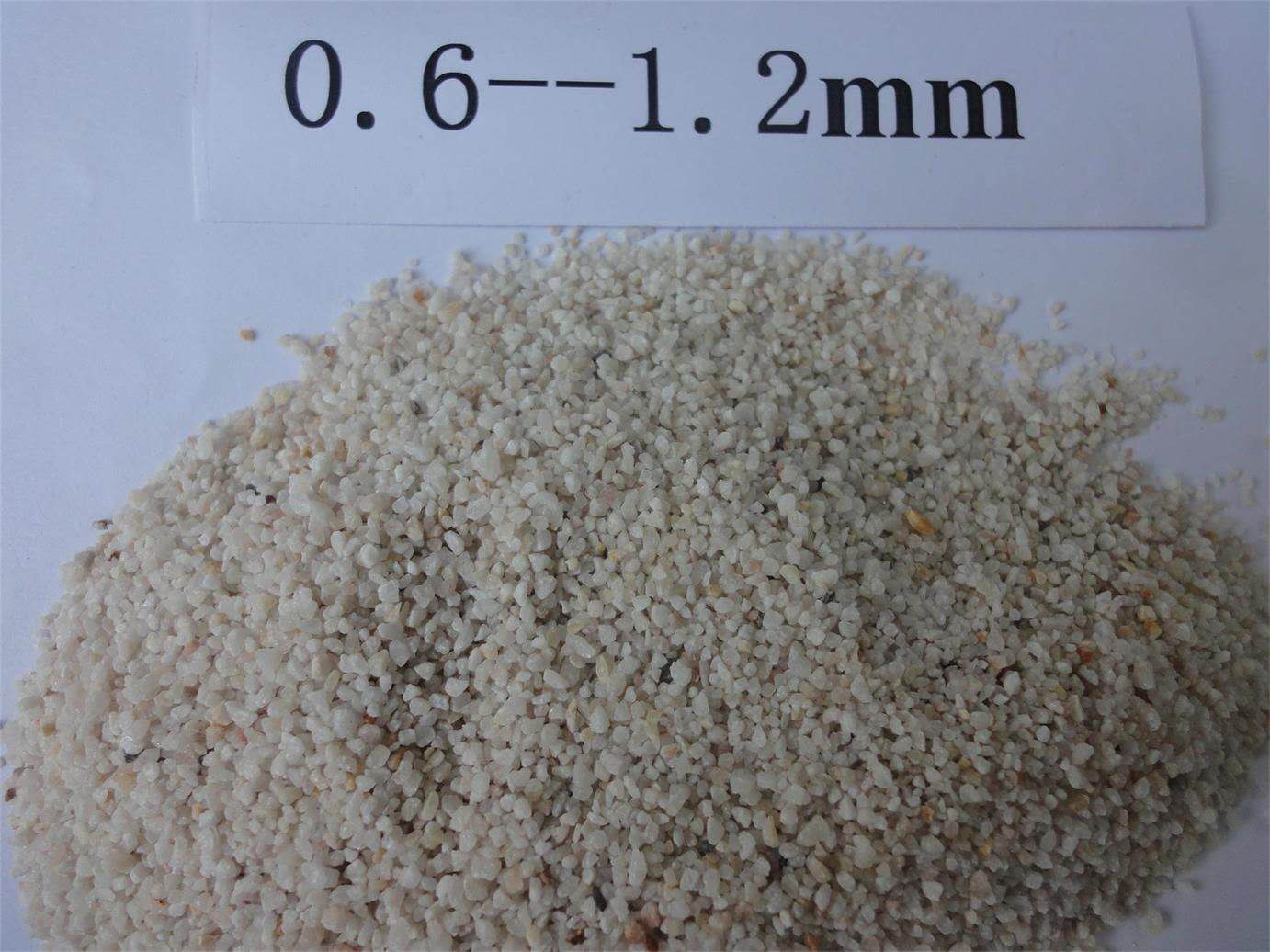0.6--1.2mm水处理石英砂滤料